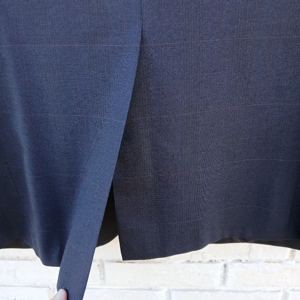 Vintage Burberrys' Wool Sport Coat Navy